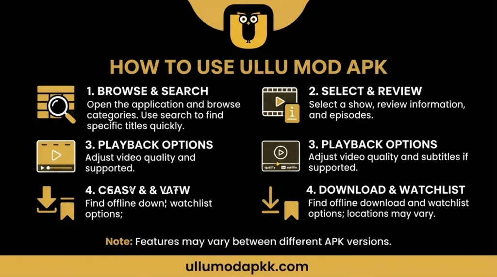 How to use ullu mod apk